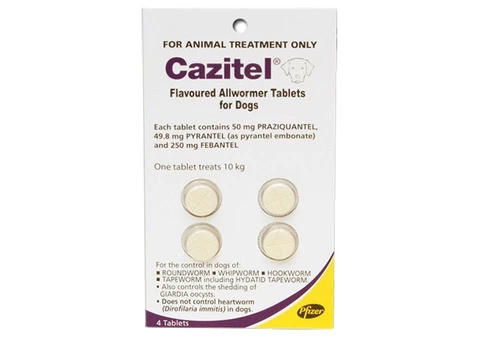 Buy Cazitel Flavoured Allwormer Tablets For Dogs