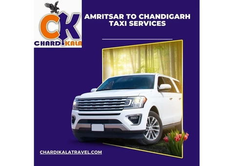 Amritsar to Chandigarh taxi services