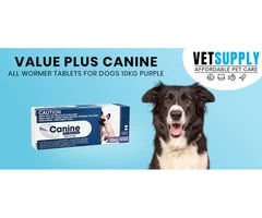 Buy Value Plus Canine All Wormer Tablets for Dogs 10kg (Purple) 2 Tablets Online