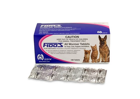 Fidos All Wormer Tablets for Dogs & Cats | Worming Solution for Dogs & Cats