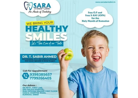 Cosmetic dentistry solutions  by Sara Dental Clinic in Kurnool