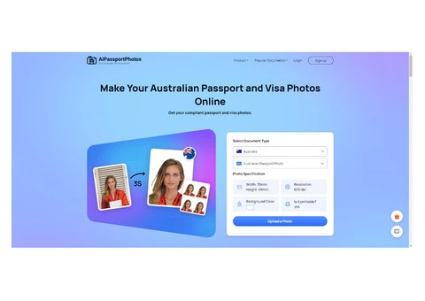 Get Australian Passport Photos Online! - 1/3