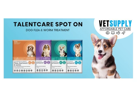 Buy Talentcare Spot On Dog Flea & Worm Treatment Online