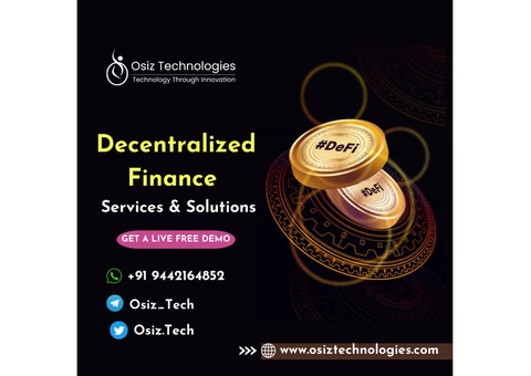 Premier Defi Development Company - “ Osiz Technologies”