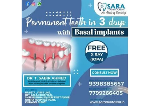 Digital dental X-rays and imaging services  by Sara Dental Clinic in Kurnool