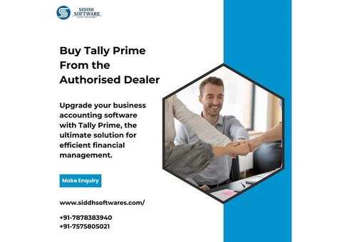 Buy Tally Prime From the Authorised Dealer - Siddh Software