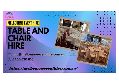 Table and Chair Hire Services in Melbourne | Find the Perfect Fit for Your Event - 3/3
