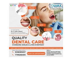Best Oral Cancer Prevention and Treatment at Sara dental clinic in Kurnool
