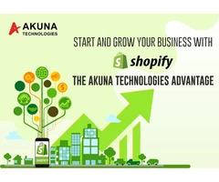 Akuna Technologies helps you to start and grow business with shopify