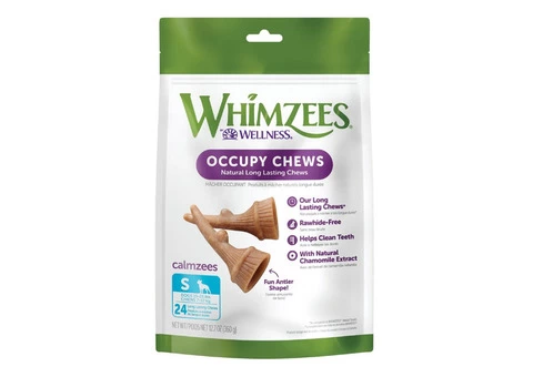 Whimzees Occupy Calmzees Antler Value Bag Dental Treats for Dog