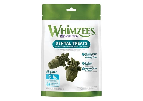 Whimzees Alligator Dental Treat for Dog | DiscountPetCare