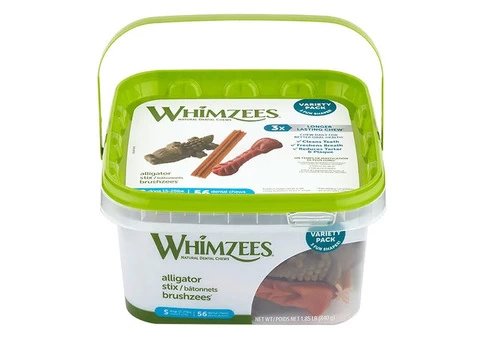 Whimzees Alligator Dental Treats for Dog | Natural Teeth Cleaning