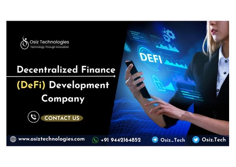 DeFi Development Company - "Osiz Technologies"