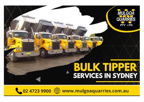 Australia's Best Bulk Tipper Transport Services | Mulgoa Quarries Pty Ltd