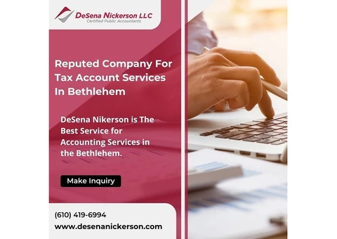 Reputed Company For Tax Account Services In Bethlehem