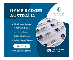 Name Badges | Custom Name Tags Australia - AJ Parkes