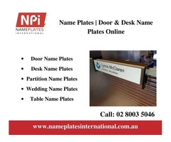 Name Plates | Desk Name Plates | Door Name Plates Australia - Name Plates International