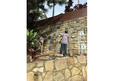 Retaining wall rectification service of Graham Civil