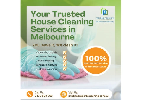 Your Trusted House Cleaning Services in Melbourne