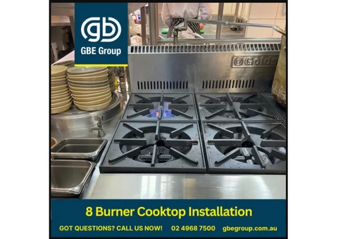 GBE Group Installs an 8 Burner Goldstein Cooktop