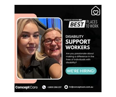 Hiring Disability Support Worker | Concept Care