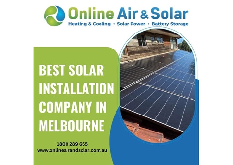 Best Solar Installation Company In Melbourne | Online Air & Solar