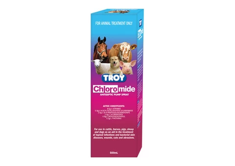 Troy Chloromide Spray For Dog | Antiseptic Solution | DiscountPetCare