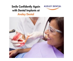 Smile Confidently Again with Dental Implants at Aveley Dental