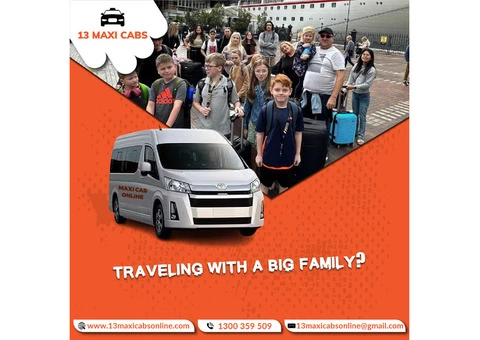 Book Airport Taxi with 13 Maxi Cab in Sydney