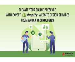 Get the expert shopify website design services from Akuna technologies