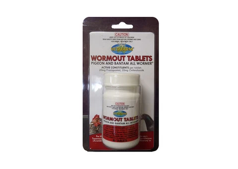 VetaFarm Wormout Tablets for Pigeons & Bantams - Effective Parasite Control
