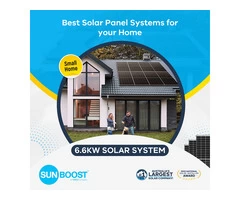 Affordable 6.6kW Solar System by Sunboost - Save Big on Energy!