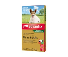 Buy Advantix For Small Dogs & Pups Up To 4kg (Green) - Free Shipping