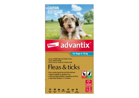 Buy Advantix For Medium Dogs 4 To 10kg (Aqua) - Free Shipping