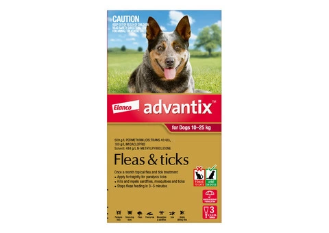 Buy Advantix For Large Dogs 10 To 25kg (Red) - Free Shipping
