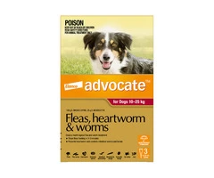 Buy Advocate For Large Dogs 10 To 25kg (Red) - Free Shipping