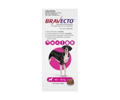 Buy Bravecto For Extra Large Dogs 40-56kg (Pink) - Free Shipping