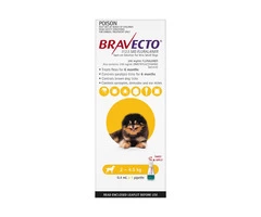 Buy Bravecto Spot On For X-Small Dogs Yellow (2 - 4.5 Kg) - Free Shipping