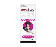 Buy Bravecto Spot On For Large Dogs Aqua (20 - 40 Kg) - Free Shipping