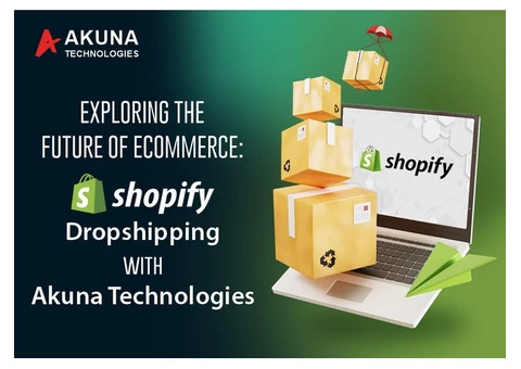 Get the shopify dropshipping service with Akuna technologies