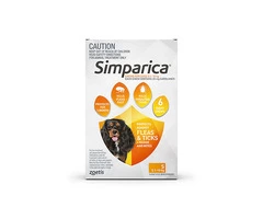 Buy Simparica Chewables For Small Dogs 5.1-10kg (Orange) - Free Shipping