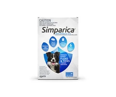 Buy Simparica Chewables For Medium Dogs 10.1-20kg (Blue) - Free Shipping