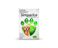 Buy Simparica Chewables For Large Dogs 20.1-40kg (Green) - Free Shipping