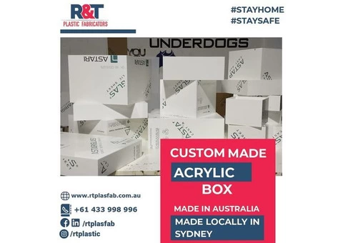 Acrylic Display Case Australia | Clear Acrylic Display Box | R&T Plastic Fabricators