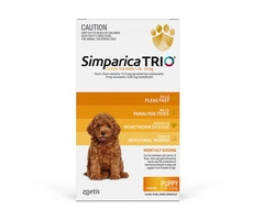 Buy Simparica Trio For Puppy 1.25-2.5kg (Yellow) - Free Shipping