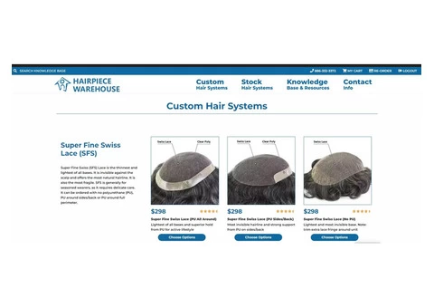 Best Men's Hair Systems at Hairpiece Warehouse - 1/3