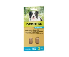 Buy Drontal Wormers - Dogs Wormers Tabs For Dogs 10kg (Aqua) - Free Shipping