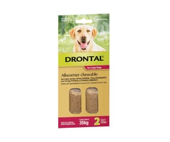 Buy Drontal Wormers - Dogs Wormers Chewable For Dogs Up To 10kg (Aqua) - Free Shipping