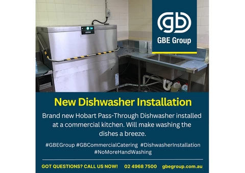 Automatic Hood Lift Dishwasher
