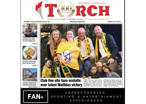 Paul Wade Makes Front Cover Of Torch Newspaper